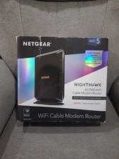 NETGEAR Nighthawk AC1900 WiFi DOCSIS 3.0 Cable Modem Router C7000 Good Condition