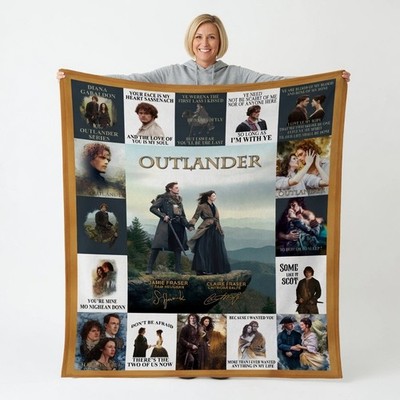 Scottish Highlands Romance Blanket Time Travel History Soft Fleece 60x80