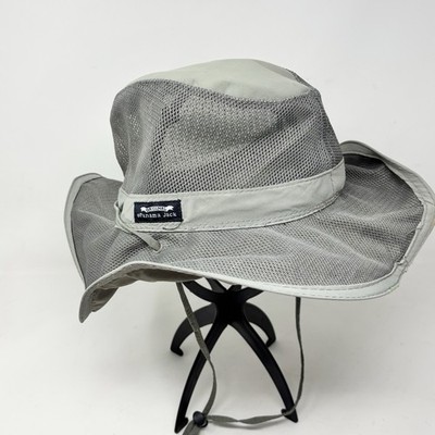 PANAMA JACK Men s Gray Polyester & Nylon Weather Sun Shade Boonie Bush Hat Sz L
