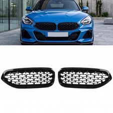 F�R BMW Z4 G29 K�HLERGRILL NIEREN GRILL DIAMANTSTERN GL�ZEND SCHWARZ