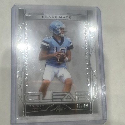 Leaf 2023 Trinity Drake Maye North Carolina Tar Heels Clear Parallel /49