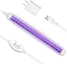 LED Black Light, 10W USB Compatible UV LED Blacklight Tube for Blacklight Bulb