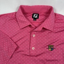 FootJoy Men's Golf Polo Shirt XL Pink