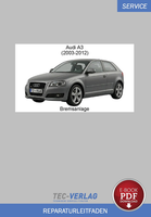 PDF Audi A3 (2003-2013) Reparaturanleitung Bremsen / Bremsanlage