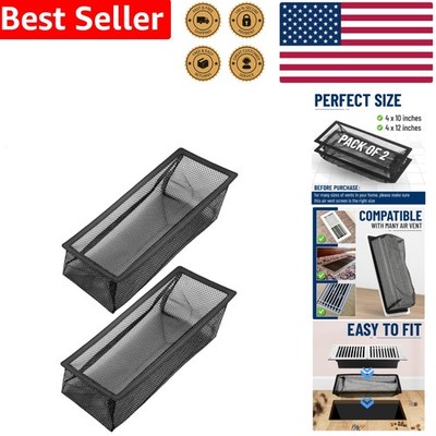 4x10 Black Floor Register Trap Air Vent Filter Screen Durable Mesh