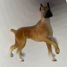 Vintage Hagen Renaker Miniature Ceramic Dog Boxer Mama Figurine