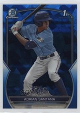 2023 Bowman Chrome Draft Sapphire Edition Adrian Santana #BDC-130 fm0