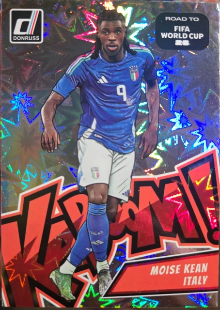 2025-26 Panini Donruss Moise Kean Kaboom SSP Case Hit Italy