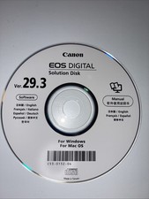 Canon EOS Digital Solution Disk 29.3 CD For Windows and for Macintosh