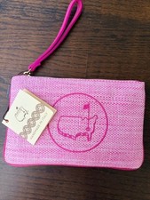 2026 NEW Masters Pink Straw Clutch Wristlet: 10" wide or long and 6" tall