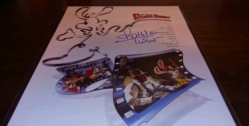Kathleen Turner Signed Who Framed Roger Rabbit 11x17 Movie Poster (SCHWARTZ COA)
