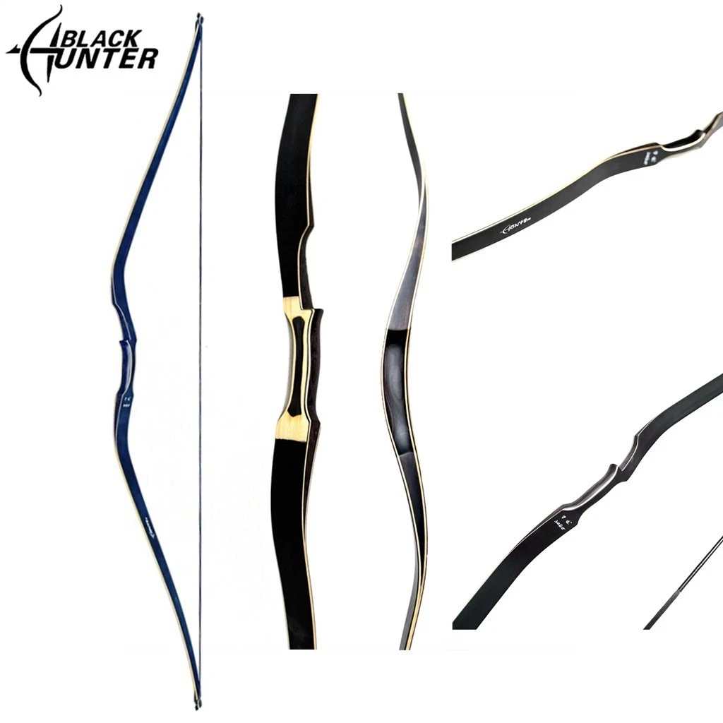 Black Hunter XT2 Long Bow 60" Traditional Longbow RH 20-50lbs