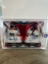 2020 Topps Finest Duals Aaron Judge Gleyber Torres Dual Auto Red Refractor /5