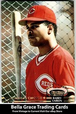1992 Stadium Club Barry Larkin #596 Cincinnati Reds Members Choice MLB Baseball