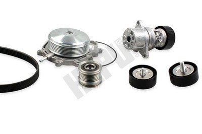 HEPU Wasserpumpe + Keilrippenriemensatz PK15130 für MERCEDES CLS KLASSE W204 GLK