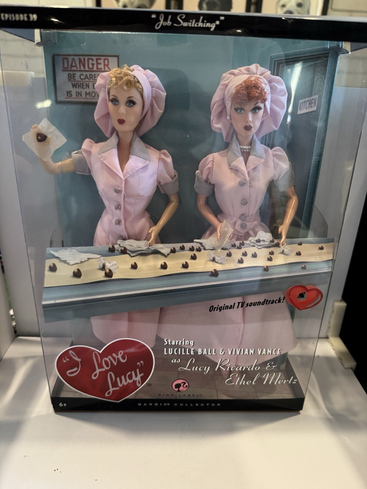 Mattel Barbie Collector Lucy Ricardo & Ethel Mertz I Love Lucy Dolls  2008