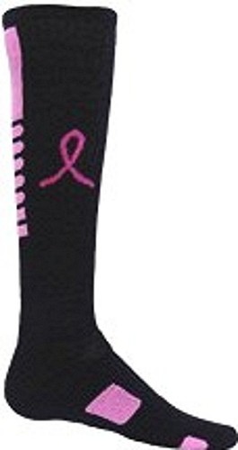 Girls "Pink Ribbon" All SPORT Soccer Volleyball Softball SOCKS ~* NWT *~ - Picture 2 of 3