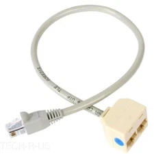 StarTech RJ45SPLITTER 2-to-1 RJ45 Splitter Ethernet Cable Adapter