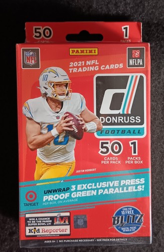 Nfl Panini Trading Cards 2021 Donruss Hangar Box, OVP, 50 Cards