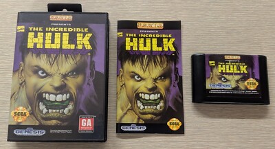 1994 Sega Genesis The Incredible Hulk Marvel CIB *Excellent High Grade ...