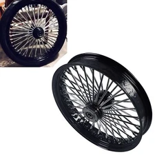 Stainless Steel Fat Spokes 21 Inch Front Wheel Dual Disc for Harley00-07Touring