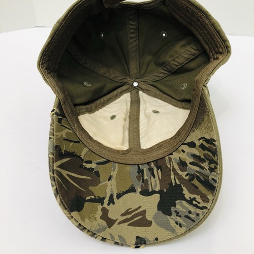 Hat Cap Olive Green Camo Embroidered Adjustable Hunting Baseball New Vented. - Picture 7 of 10