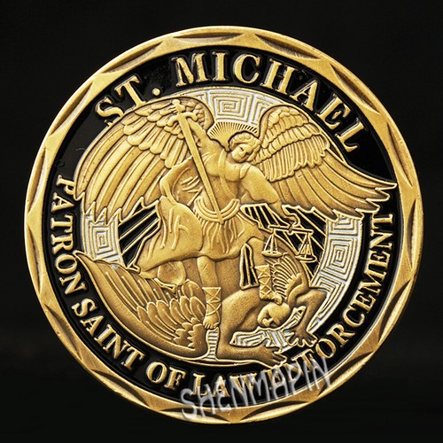 100PCS Collectibles Protect US Challenge Coin Michael Police Officer - Picture 4 of 10