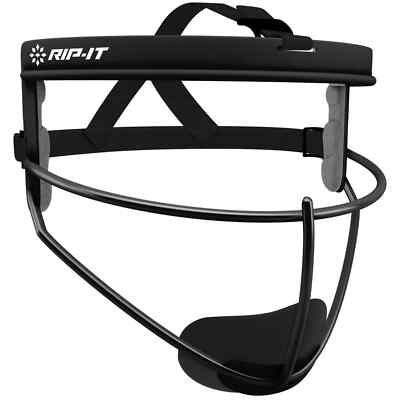 RIP-IT Original Defense Softball Fielder's Mask, Youth, Black New
