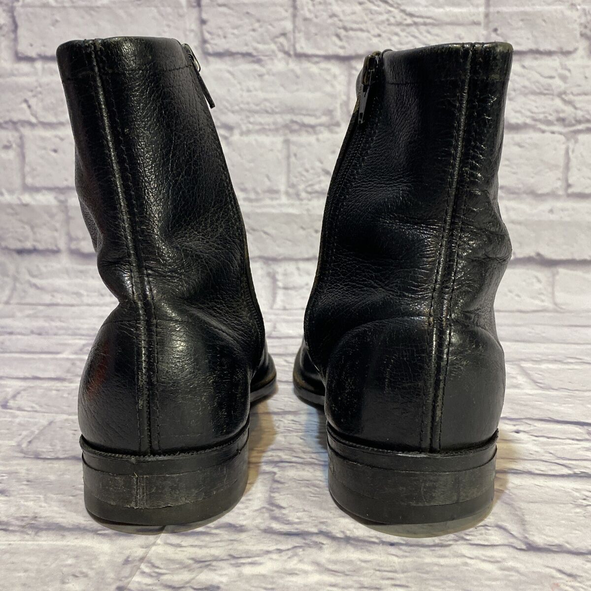 Vintage 1970's Goodyear Side Zip Ankle Boots Black Size 7 Vintage 1970's Goodyear Side Zip Ankle Boots Black Size 7