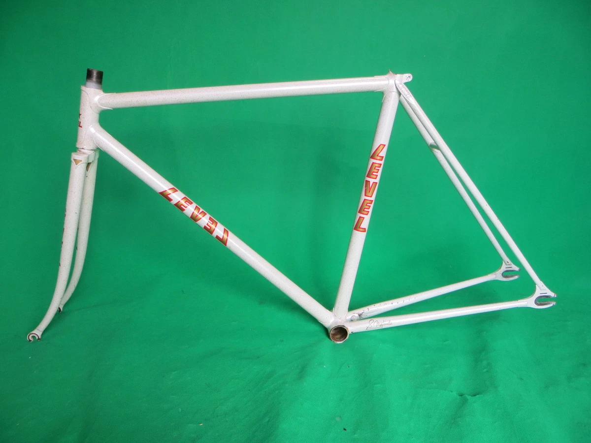 Level White NJS Approved Keirin Frame Set Track Bike Fixed Gear