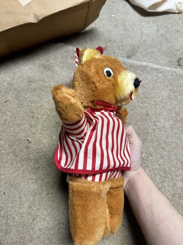 Rare Vintage 1950's Stuffed Plush Teddy Bear Radar MASH 13" Schwartz Toys - Picture 6 of 24