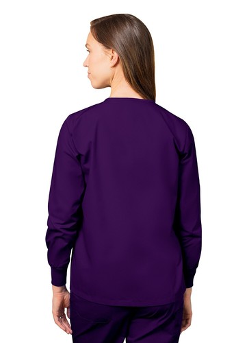 Adar Universal Women's Scrub Set - Warm-Up Scrub Jacket Elastic Pull-On Pants - Picture 73 of 133