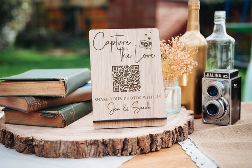 Wedding QR Code Sign | Capture the Love Photo Sign / Instax Photobook - Picture 6 of 8