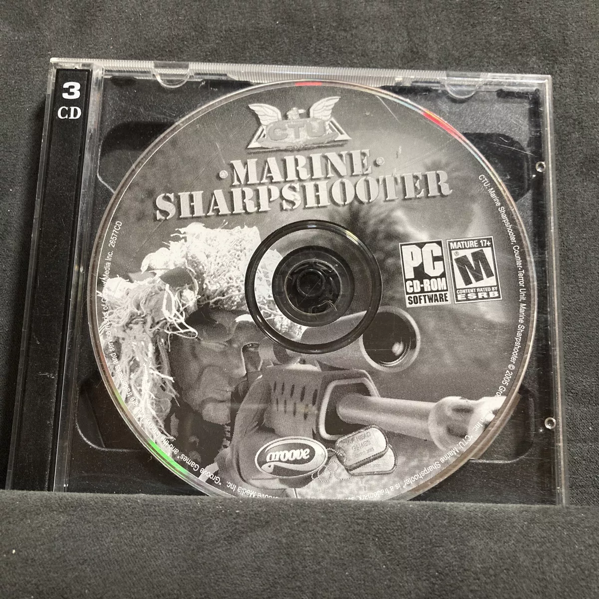 Marine Sharpshooter 3 Unreal CD Expert jogo PC fraco sniper elite