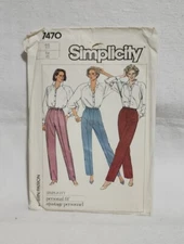 Simplicity Sewing Pattern 7470 for Women's Pants - Size 18 - New