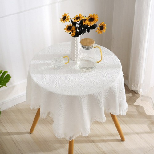 130cm * 130cm Mantel estéreo Patrón de mesa de café Mantel de fiesta - Imagen 5 de 7