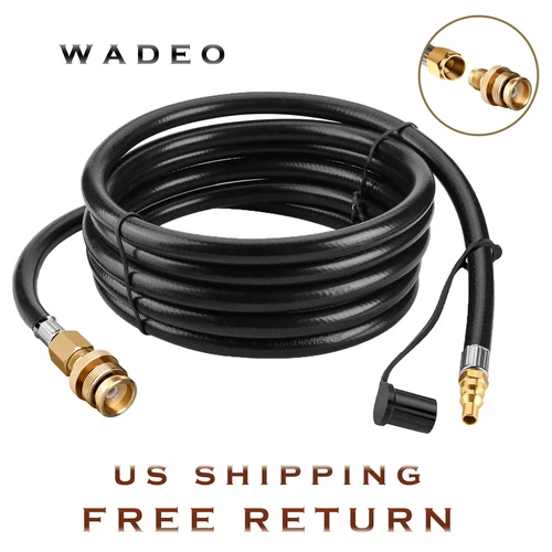 12FT Propane Quick Connect Hose Gas Hose for Appliances 3/8 Female Head Barbecue - Picture 4 of 9