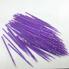 1000 Pcs Dental Disposable Purple Micro Applicators Brushes Ultrafine 1.5mm