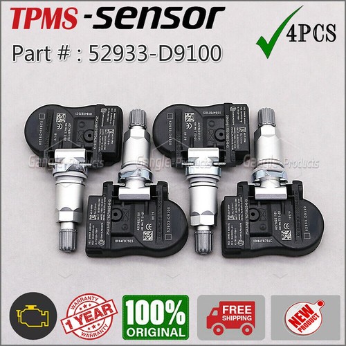 SET(4) Tire Pressure Monitor Sensor for Hyundai KIA TPMS sensor 52933-D9100 - Photo 1 sur 8