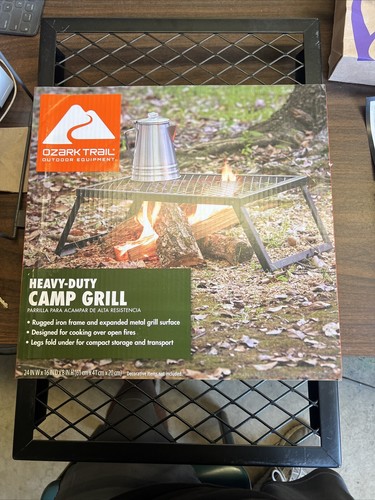 Ozark Trail Heavy-Duty Camp Over-fire Grill, 24" x 16" - Picture 1 of 2