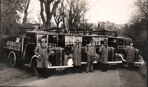 WW2 Swindon C.W.S Coop Lieferwagen Verdunkelungslichter Echtfoto Postkarte