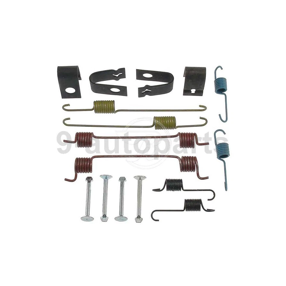 Kit de tambores y zapatas de freno trasero y herrajes para Ford Festiva 1988-1993 Foto 3 de 4