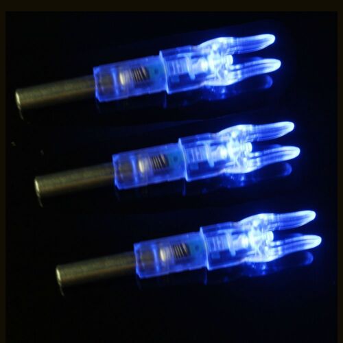 6/12Pc Automatic LED Shooting Archery Arrows Lighted Nocks 6.2mm Arrow Nock Tail - Picture 8 of 17