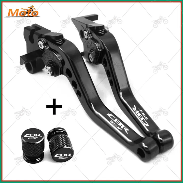 JUEGO DE PALANCAS DE FRENO Y EMBRAGUE CNC CORTAS PARA HONDA CBR 650F 2014-2018 Nuevo Foto 4 de 4
