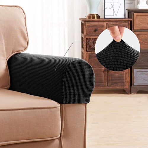 1 Pair Office Armrest Cover Removable Slipcover Chair Arm Stretch Protector Sofa - Picture 14 of 22