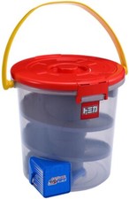 Takara Tomy Tomica Deru Deru Bucket Storage Bucket with Spiral Ramp Up To 15cars