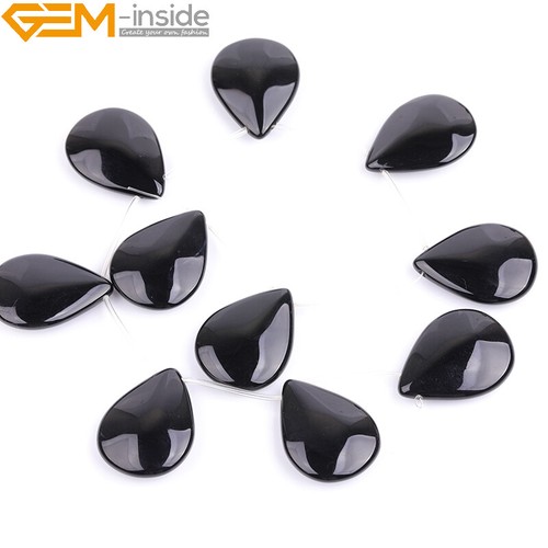 Natural Drip Coin Black Agate Gemstone Loose Beads For Women Jewelry Making 15'' - Picture 60 of 71