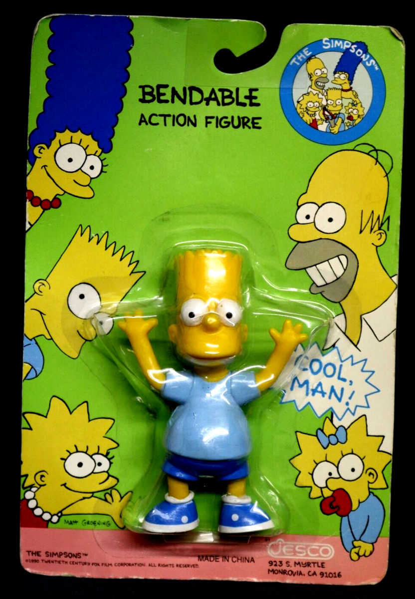 BART SIMPSONS BENDABLE ACTION FIGURE - NEW IN PACKAGING 1990 | eBay
