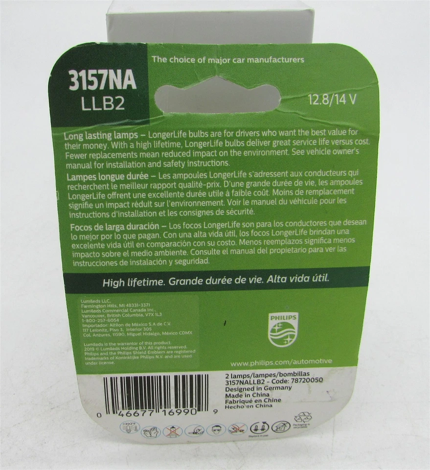 Paquete de 2 luces de señal de giro Philips 3157NALLB2 Foto 2 de 2