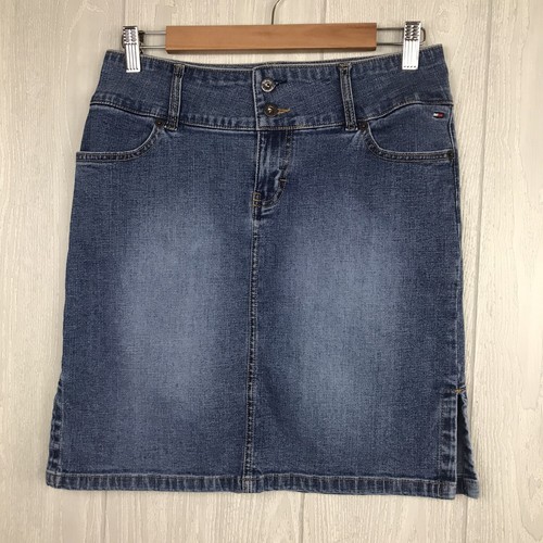 Tommy Hilfiger Vintage Rock Distressed Denim Seitenschlitze Taschen Junior Größe 7 - Bild 1 von 10